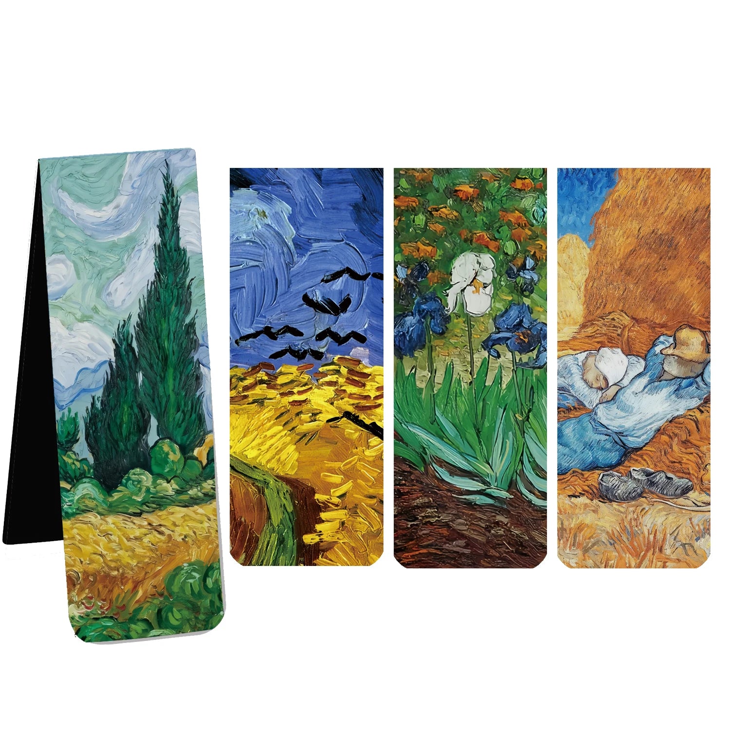 Marque-pages magnétiques: Design Van Gogh (x4)