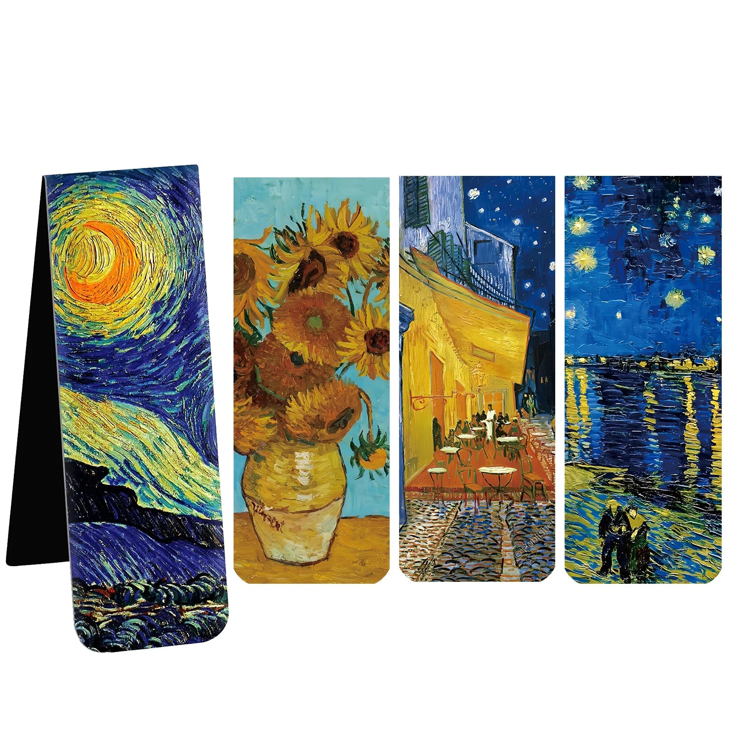 Marque-pages magnétiques: Design Van Gogh (x4)