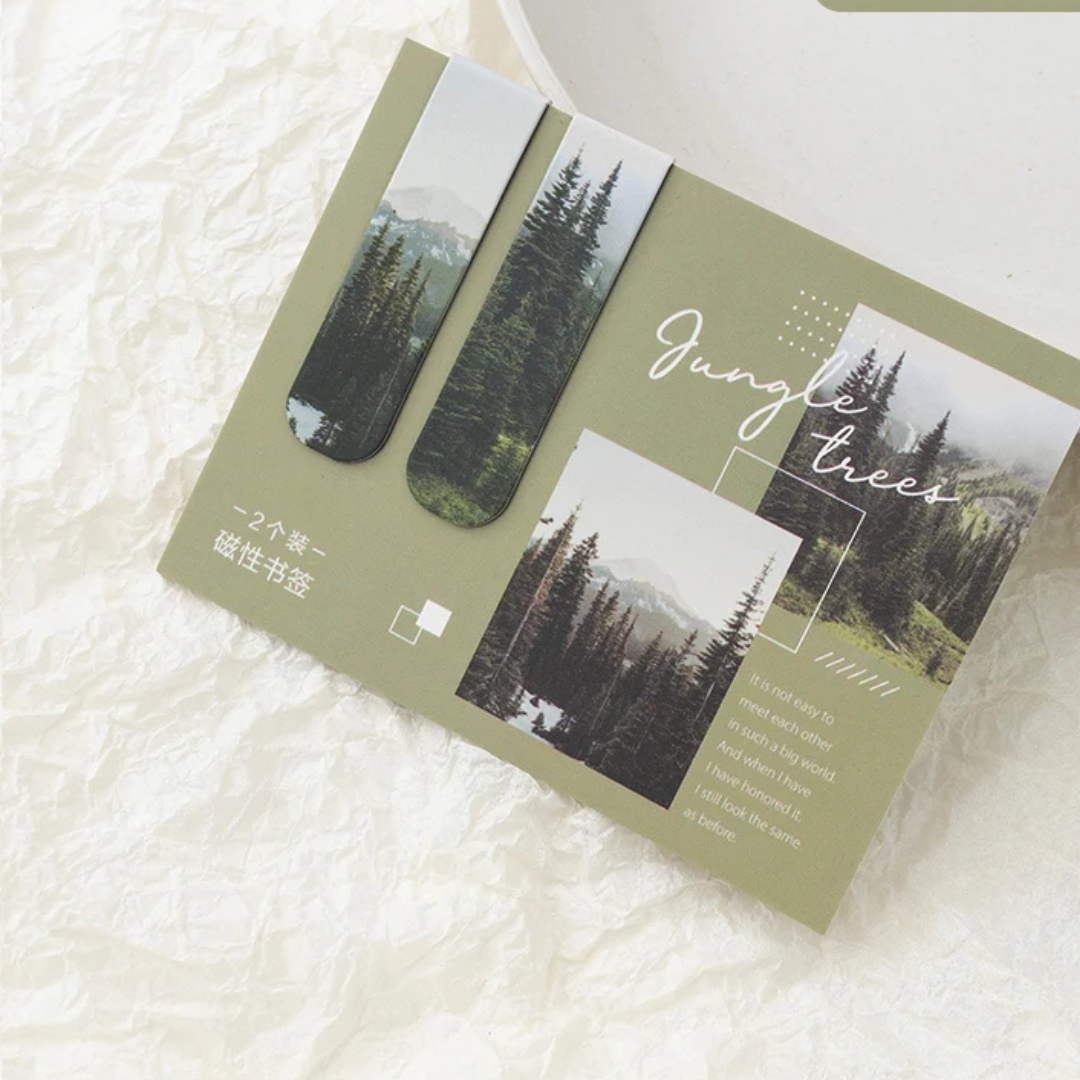 Marques-pages magnétiques - Design paysage (x2)
