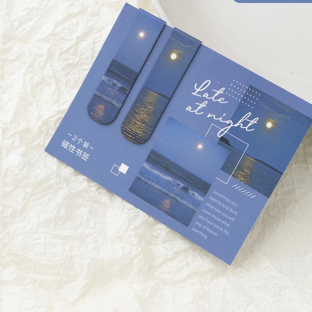 Marques-pages magnétiques - Design paysage (x2)