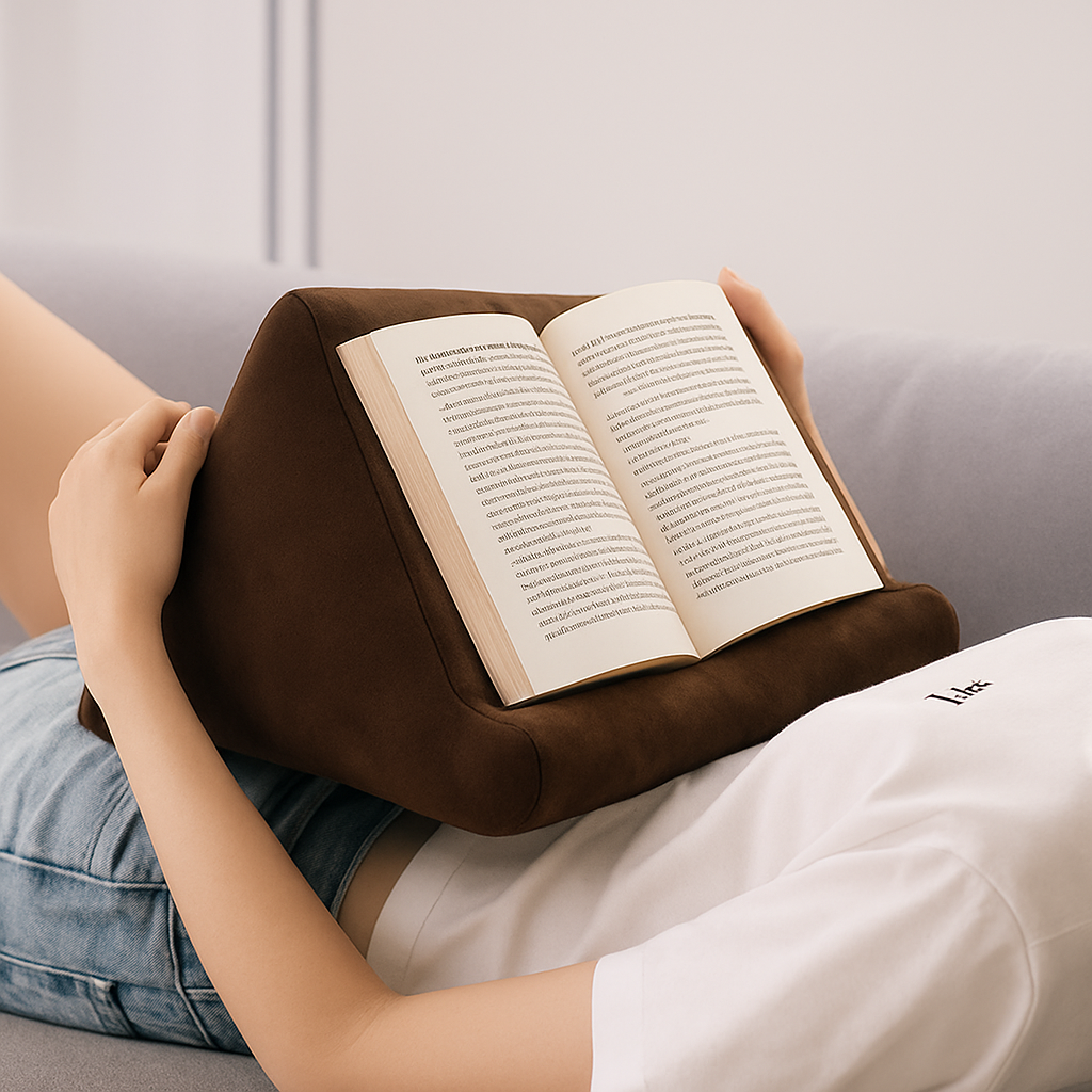 Coussin de Lecture – Confort Absolu pour Livres & Liseuses