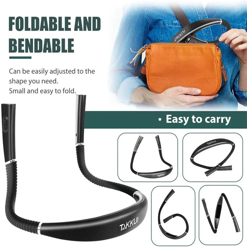 Portable USB Rechargeable Book Lighting Light Flexible Handsfree Led Neck Light Hug Reading Lamp Led Night Light Flashlight