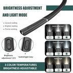 Portable USB Rechargeable Book Lighting Light Flexible Handsfree Led Neck Light Hug Reading Lamp Led Night Light Flashlight