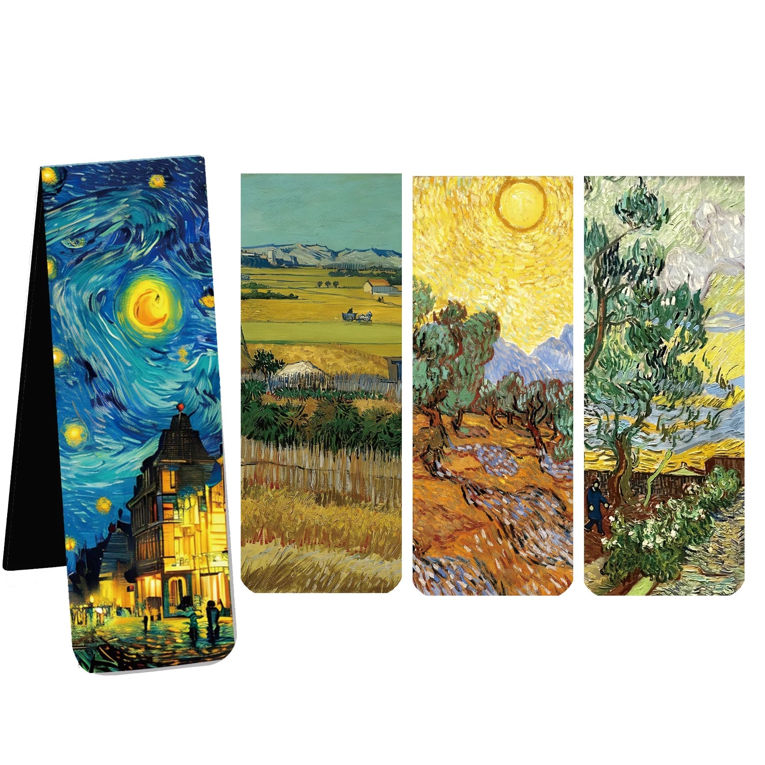 Marque-pages magnétiques: Design Van Gogh (x4)
