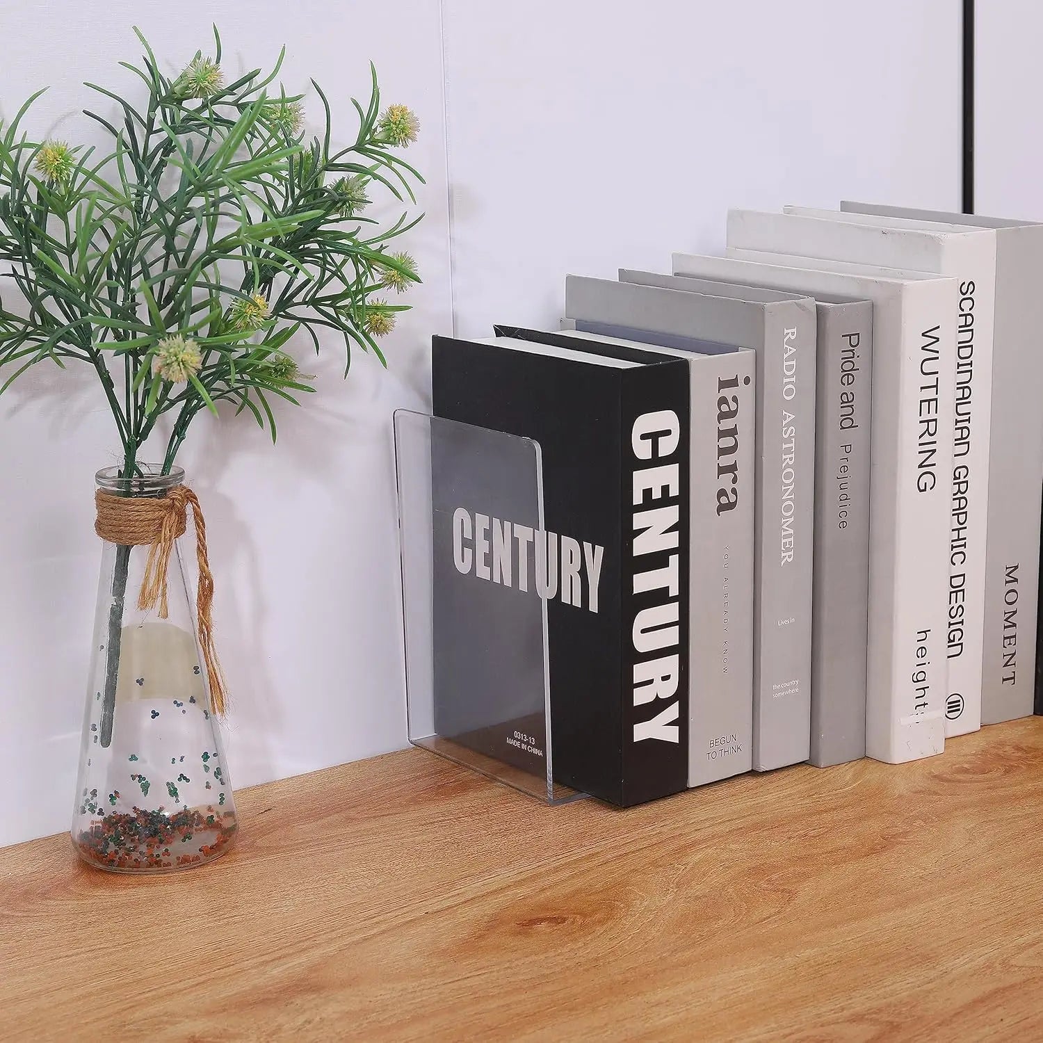 Serre-livres en acrylique transparent (x6)