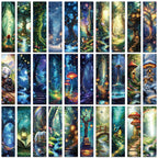 Marque-pages artisanale: Design forêt mystérieuse -(x30)