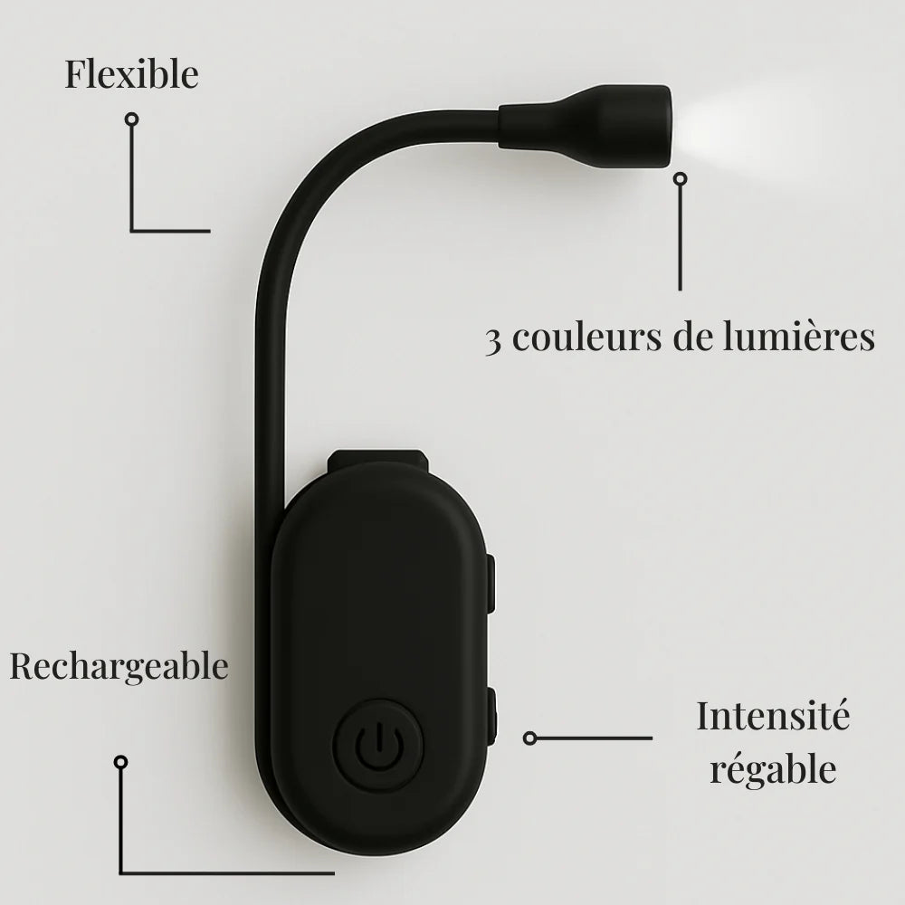 Lecturine lampe 360° - 9 modes